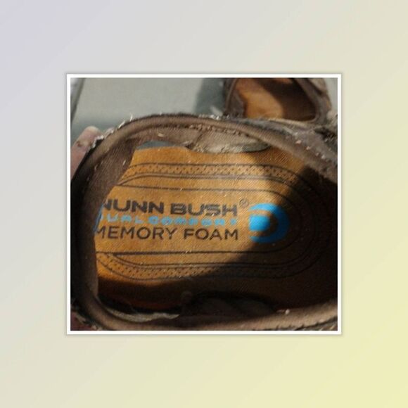 Nunn Bush Sandals Dual Comfort Brown Adjustable Upper Straps Size 10M - Picture 4 of 6